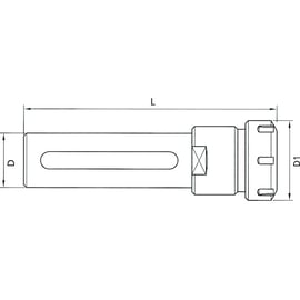 Rallonge cylindrique porte-pince ER - ER32 - 110 mm - Diamètre : 40
