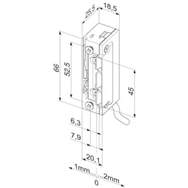Gâche électrique à encastrer PROFIX 2 série 148W étanche