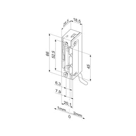Gâche électrique à encastrer PROFIX 2 série 138W étanche