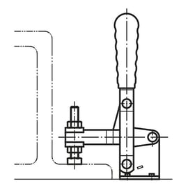 Sauterelle manuelle à levier vertical 05020 - 1000 N