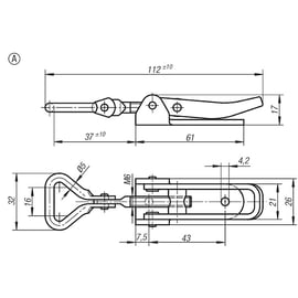 Sauterelle genouillere 05550 - 1000 N