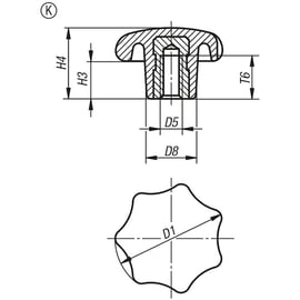 Bouton étoile 06208
