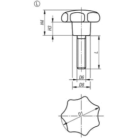 Bouton étoile 06208F