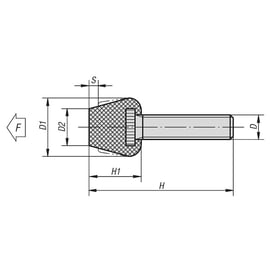 Vis à embout néoprène 05260 - M8x46