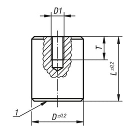Aimant cylindrique taraudé 9068