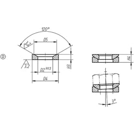 Rondelle concave DIN 6319D Brut