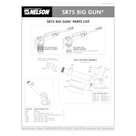 Canon d'irrigation SR 75 HD