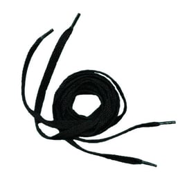 Lacet polyester plat - 0,9 m - noir - à la paire
