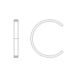 Bague d'arrêt pour palier à semelle FRM