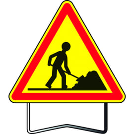 Panneau de chantier AK5 700 T1 Travaux