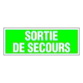 Plaque signalisation sortie de secours - souple