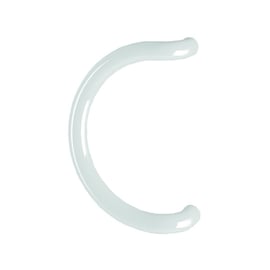 Poignée de tirage nylon STG95 filetée percée blanc