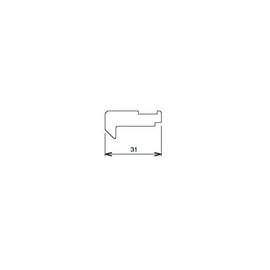 Crochet réglable inox pour fermeture SILENE longueur 31 mm