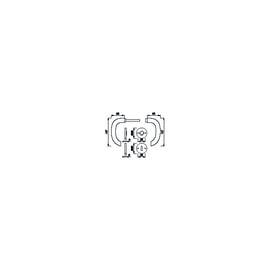 Ensemble sur rosace MARSEILLE inox F9