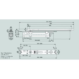 Ferme-porte à encaster ITS 96 2S force 2-4 sans bras