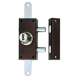 Verrou de sûreté 3 points PERFECTA 2 entrées cylindre rondlongueur 50 mm