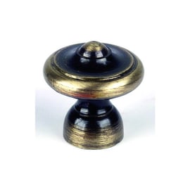 Bouton de meuble lyonnais diamètre 30 mm acier bronze