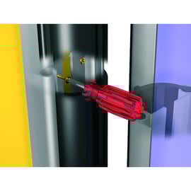 Profil support aluminium pour fixation de joints pour battement d'étanchéité