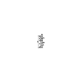 Gâche centrale plate pour serrure de menuiserie métallique 2839.10