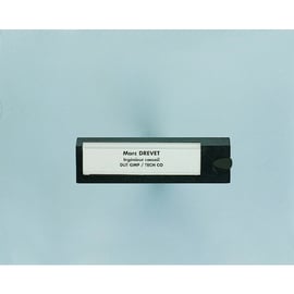 Porte-nom en résine grise