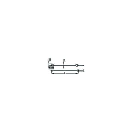 Arc boutant pour portail avec 1 platine et 1 scellement