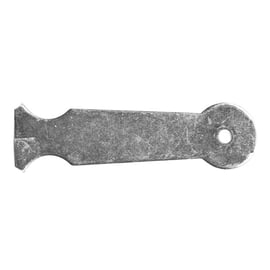 Patte à sceller bout rond acier zingué