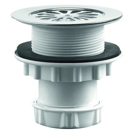 Bonde receveur de douche Ø 60mm à grille sortie verticale