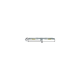 Couvre-joint de sol renforcé adhésif aluminium anodisé 3000 x 120 mm