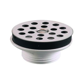 Bonde lavabo plastique à écoulement libre à grille inox