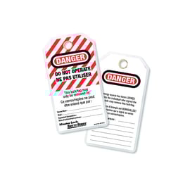 Etiquettes de consignation "NE PAS UTILISER"  sachet de 12 pièces