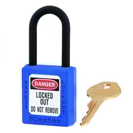 Cadenas de consignation XENOY 406 avec anse composite de 38 mm varié bleu