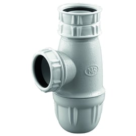 Siphon d'évier réglable en hauteur et en encombrement - Diamètre d'entrée : 1"1/2 - Hauteur garde d'eau : 50 mm - Diamètre sortie : 40 mm