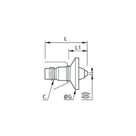 Embout de soufflette de sécurité avec écran d'air 0690 09 - Diamètre : 2 mm
