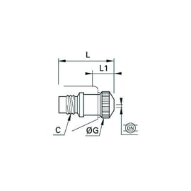 Embout de soufflette 0690 01 - Diamètre : 2,5 mm