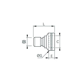 Embout pour coupleur pneumatique 2296 12
