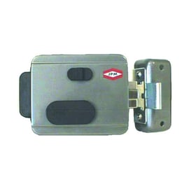 Serrure électrique en applique réversible 700513-01-1A à cylindre et bouton