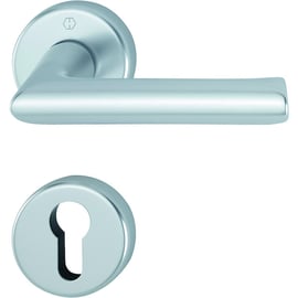 Ensemble sur rosace CONFLUENCE argent F1 clé I