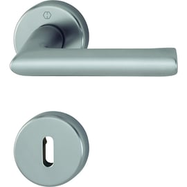 Ensemble sur rosace CONFLUENCE inox F9 clé L