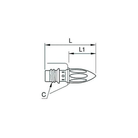 Embout de soufflette 0690 08 - Diamètre : M12 x 1,25 mm