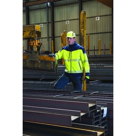 Veste softshell haute-visibilité VEGA II jaune / marine