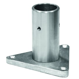 Fixation embase triangle borne de jardin