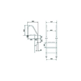 Echelle inox pour piscine