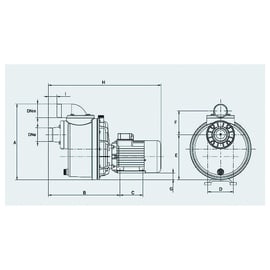 Pompe nage à contre courant NADORSELF triphasé