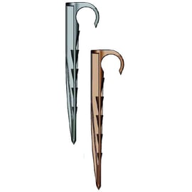 Crampon de sol marron pour tube PE de diamètre 16 à 20 mm