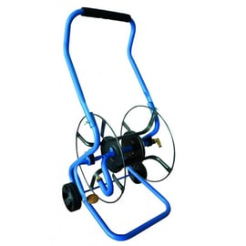 Dévidoir chariot pour tuyau d'arrosage diamètre 15 mm capacité de 85 mètres livré sans tuyau