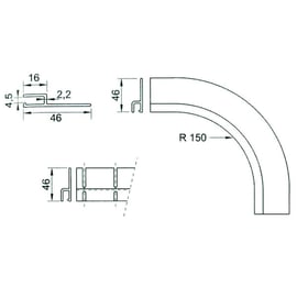 Profile de fixation Hung PVC