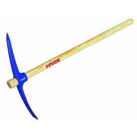 Pioche de terrassier œil rond avec manche