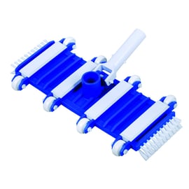 Balai flexible béton 8 roues + brosse côté