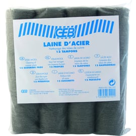 Laine acier tampon - Grade 0-00