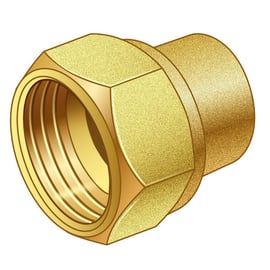 Raccord LAITON FF CONIQUE